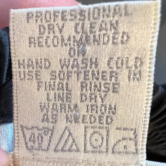 Vintage 100% Silk Black Maxi Skirt - Picture 5 of 5